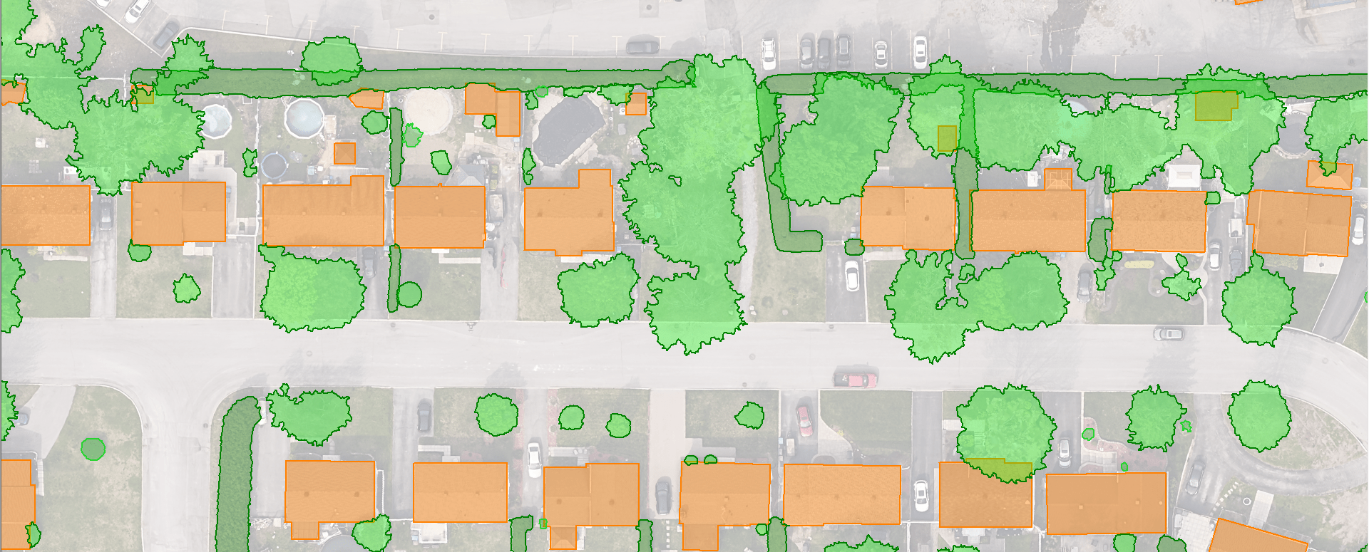 Cartographie végétation regroupée